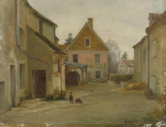 Pierre Edouard Frere Village street Germany oil painting art